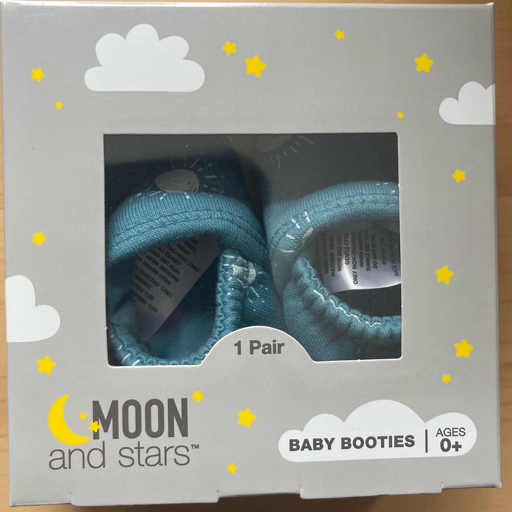 NWT Baby Boy Newborn Blue Booties